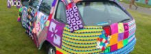 Crochet car cover